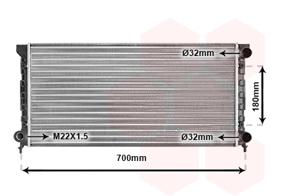 Radiator, engine cooling (58002072)
