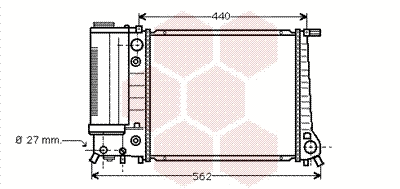 Radiator, engine cooling (06002082)