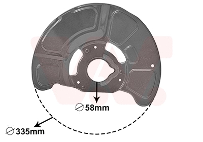 Splash Guard, brake disc (3044372)