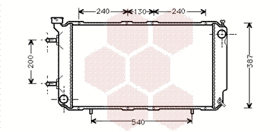Radiator, engine cooling (51002035)