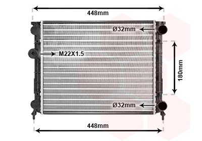 Radiator, engine cooling (98002002)