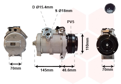 Compressor, air conditioning (0600K334)