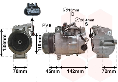 Compressor, air conditioning (3000K683)