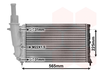 Radiator, engine cooling (17002139)