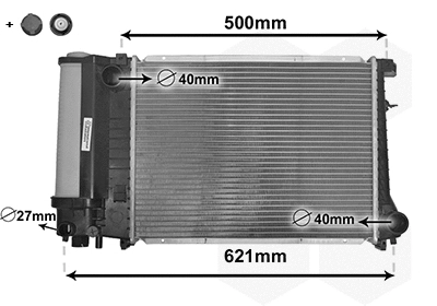 Radiator, engine cooling (06002135)