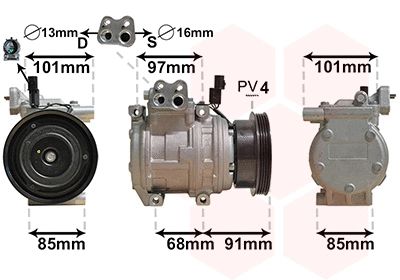 Compressor, air conditioning (8300K208)