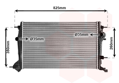 Radiator, engine cooling (43002414)