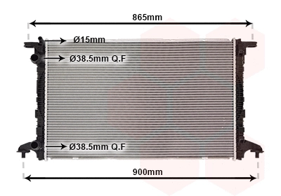 Radiator, engine cooling (03012721)
