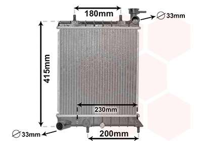 Radiator, engine cooling (82002085)