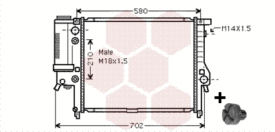 Radiator, engine cooling (06002122)
