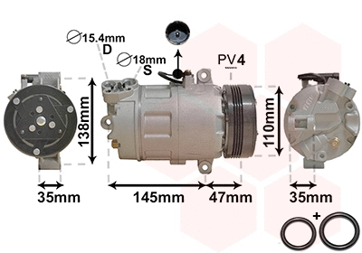 Compressor, air conditioning (0600K395)
