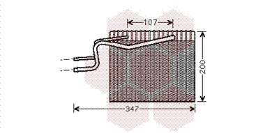Evaporator, air conditioning (4300V365)