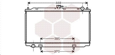 Radiator, engine cooling (13002220)