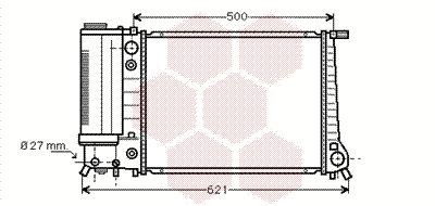 Radiator, engine cooling (06002106)