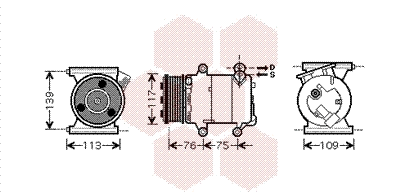 Compressor, air conditioning (0200K185)