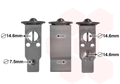 Expansion Valve, air conditioning (82001397)