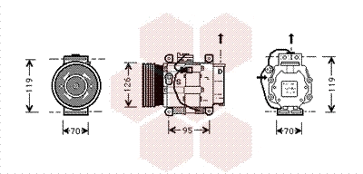 Compressor, air conditioning (1700K036)