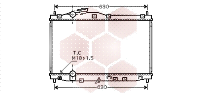 Radiator, engine cooling (25002171)
