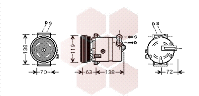 Compressor, air conditioning (1700K334)