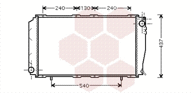 Radiator, engine cooling (51002043)