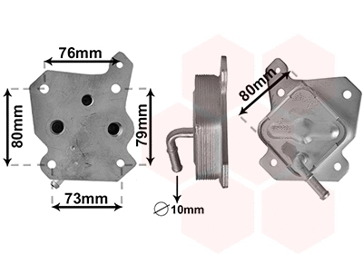 Oil Cooler, engine oil (53013701)