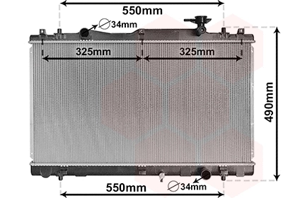 Radiator, engine cooling (52002127)