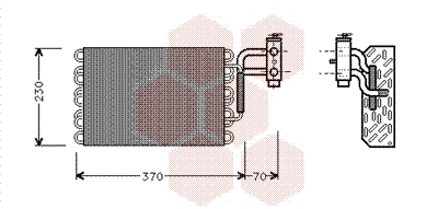 Evaporator, air conditioning (3000V002)