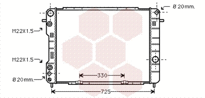Radiator, engine cooling (37002249)