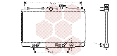 Radiator, engine cooling (25002071)