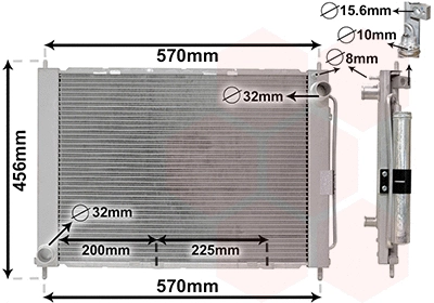 Radiator, engine cooling (4300M499)