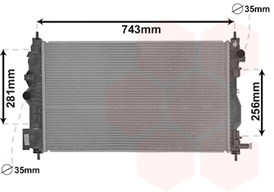 Radiator, engine cooling (37002599)