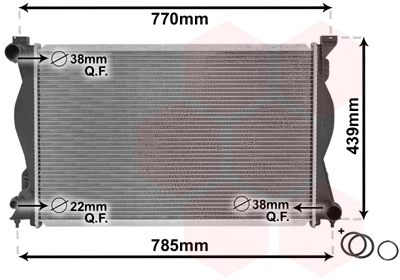 Radiator, engine cooling (03002230)