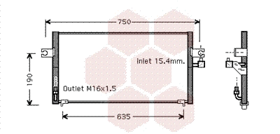 Condenser, air conditioning (13005243)