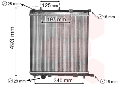 Radiator, engine cooling (09002188)