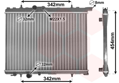 Radiator, engine cooling (40002190)