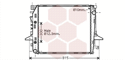 Radiator, engine cooling (02002198)