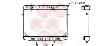 Radiator, engine cooling (37002188)