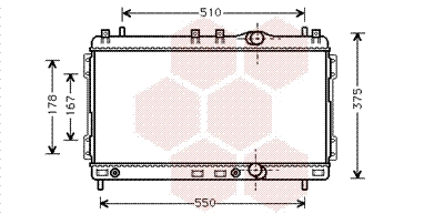 Radiator, engine cooling (07002055)