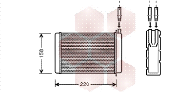 Heat Exchanger, interior heating (43006090)