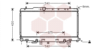 Radiator, engine cooling (51002056)
