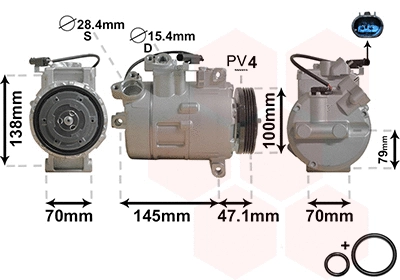 Compressor, air conditioning (0600K306)