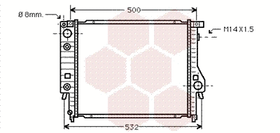 Radiator, engine cooling (06002099)