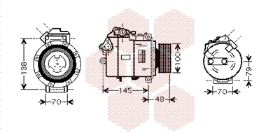 Compressor, air conditioning (0600K328)