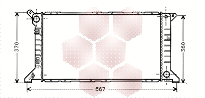 Radiator, engine cooling (18002206)