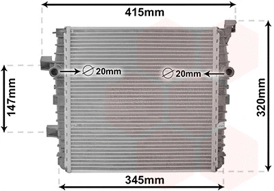 Radiator, engine cooling (58012718)