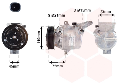 Compressor, air conditioning (2701K705)
