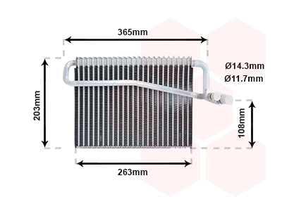 Evaporator, air conditioning (4000V039)