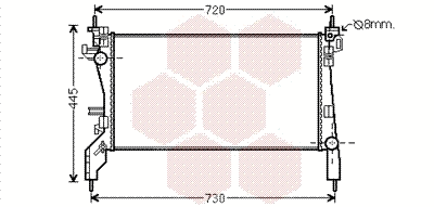 Radiator, engine cooling (09002262)