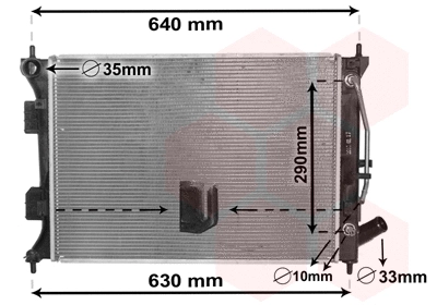 Radiator, engine cooling (82002381)