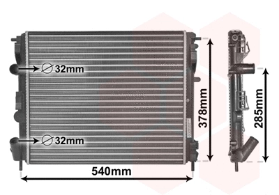 Radiator, engine cooling (43002269)